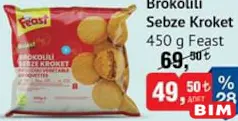 FEAST BROKOLİLİ SEBZE KROKET 450 G fiyat ve kampanya bilgisi